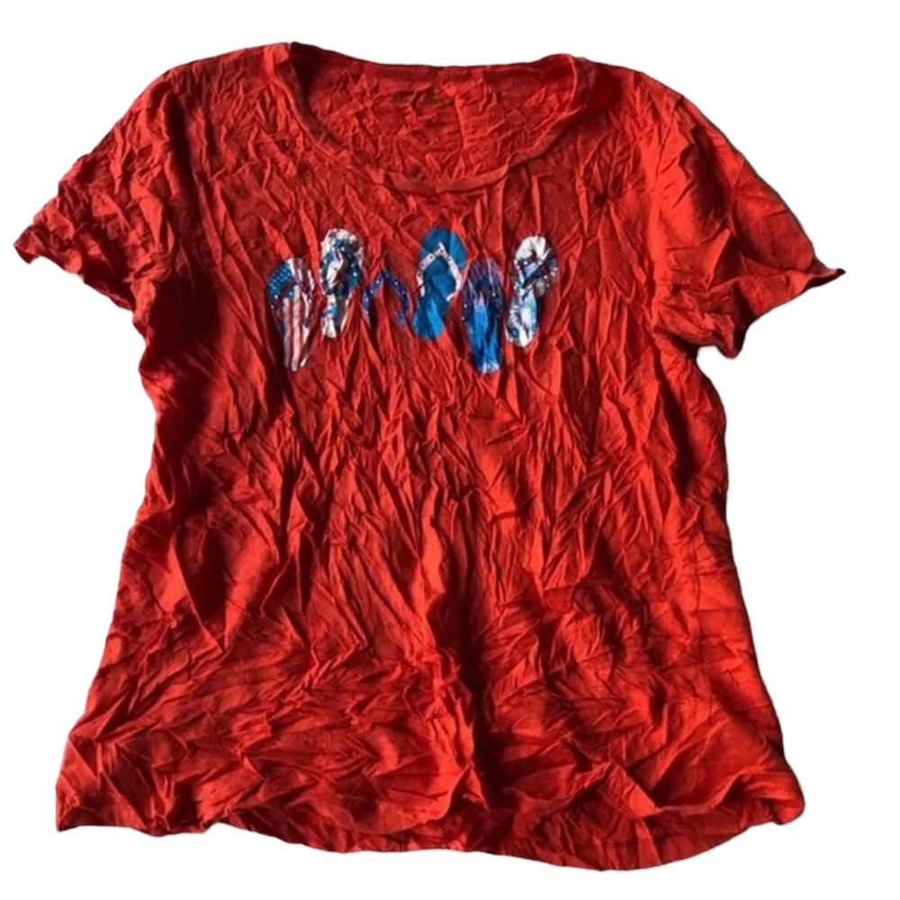 Women Tru Tees Size M Red Color Top - 1169